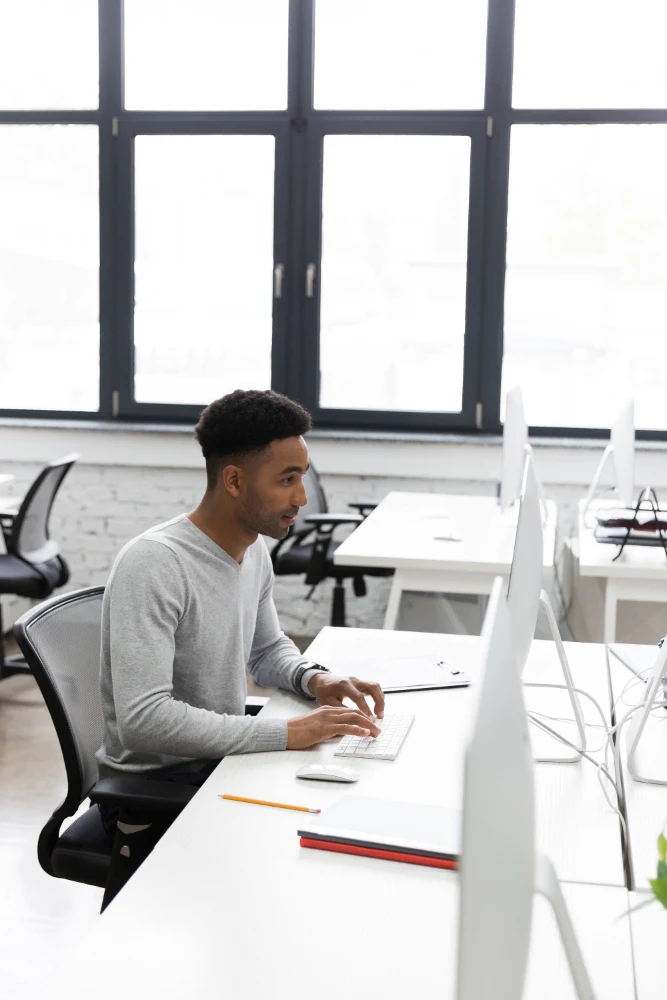 modern office workspace at Spacett Solutions