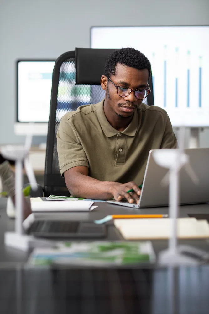 Spacett Solutions employees working together in office